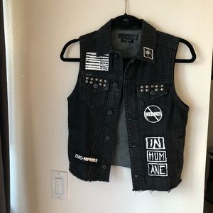 Rock n roll denim vest